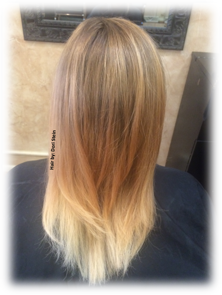 Blonde Hair Back View PNG