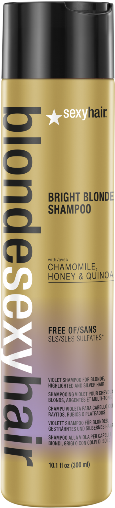 Blonde Hair Care Shampoo Bottle PNG