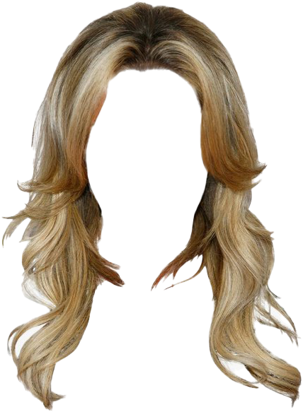 Download Blonde Hair Wig Transparent Background | Wallpapers.com