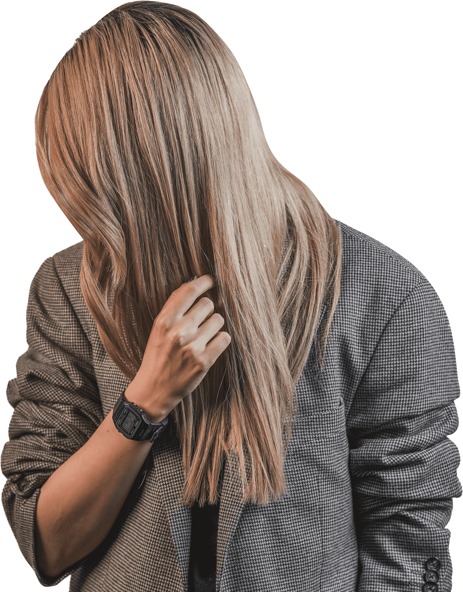 Blonde Hair Woman Profile PNG
