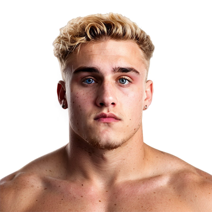 Blonde Haired Individual Portrait PNG