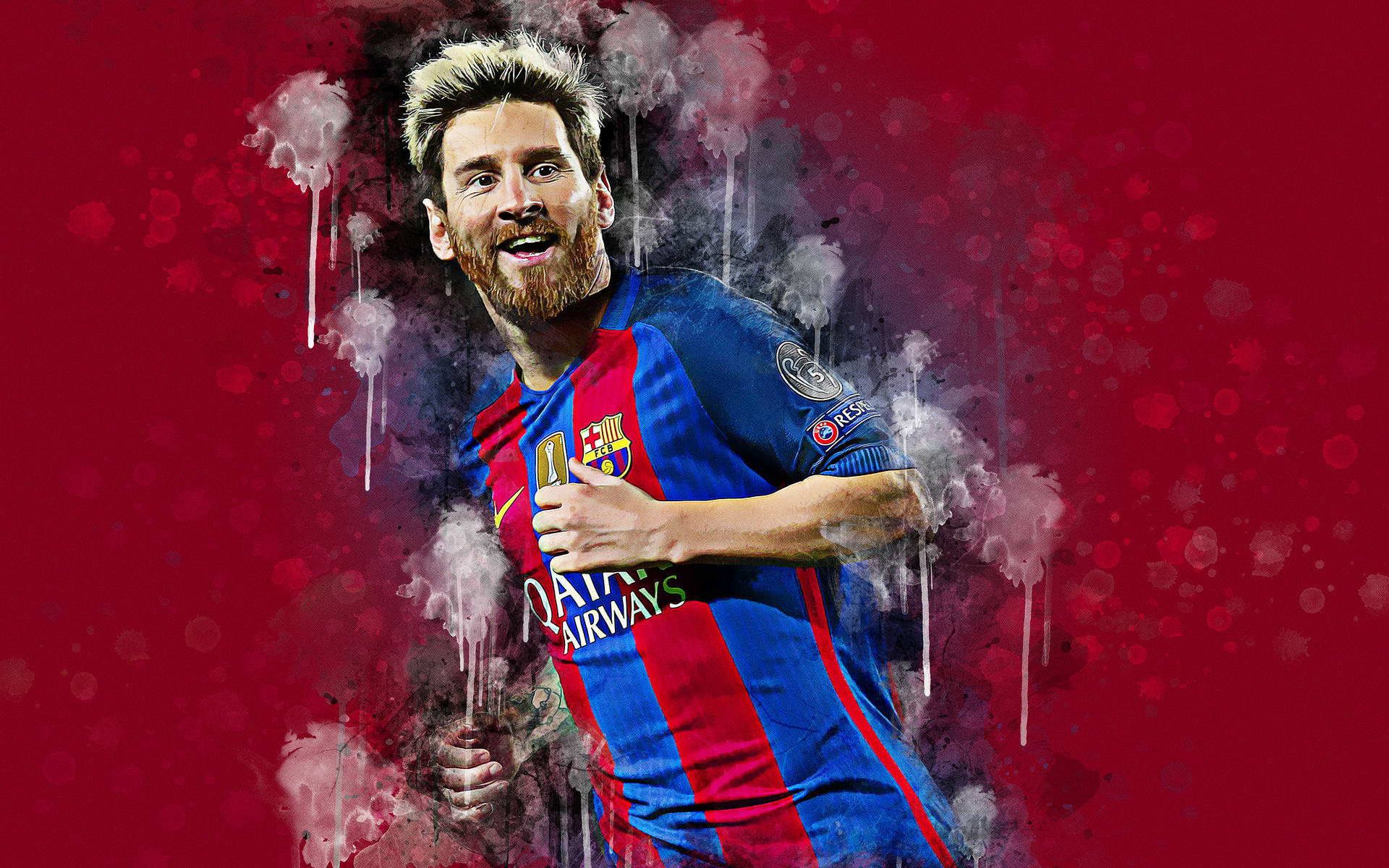 Blonde Lionel Messi 2020 Wallpaper
