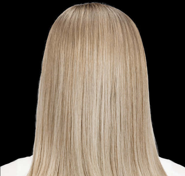 Blonde Straight Hair Wig PNG