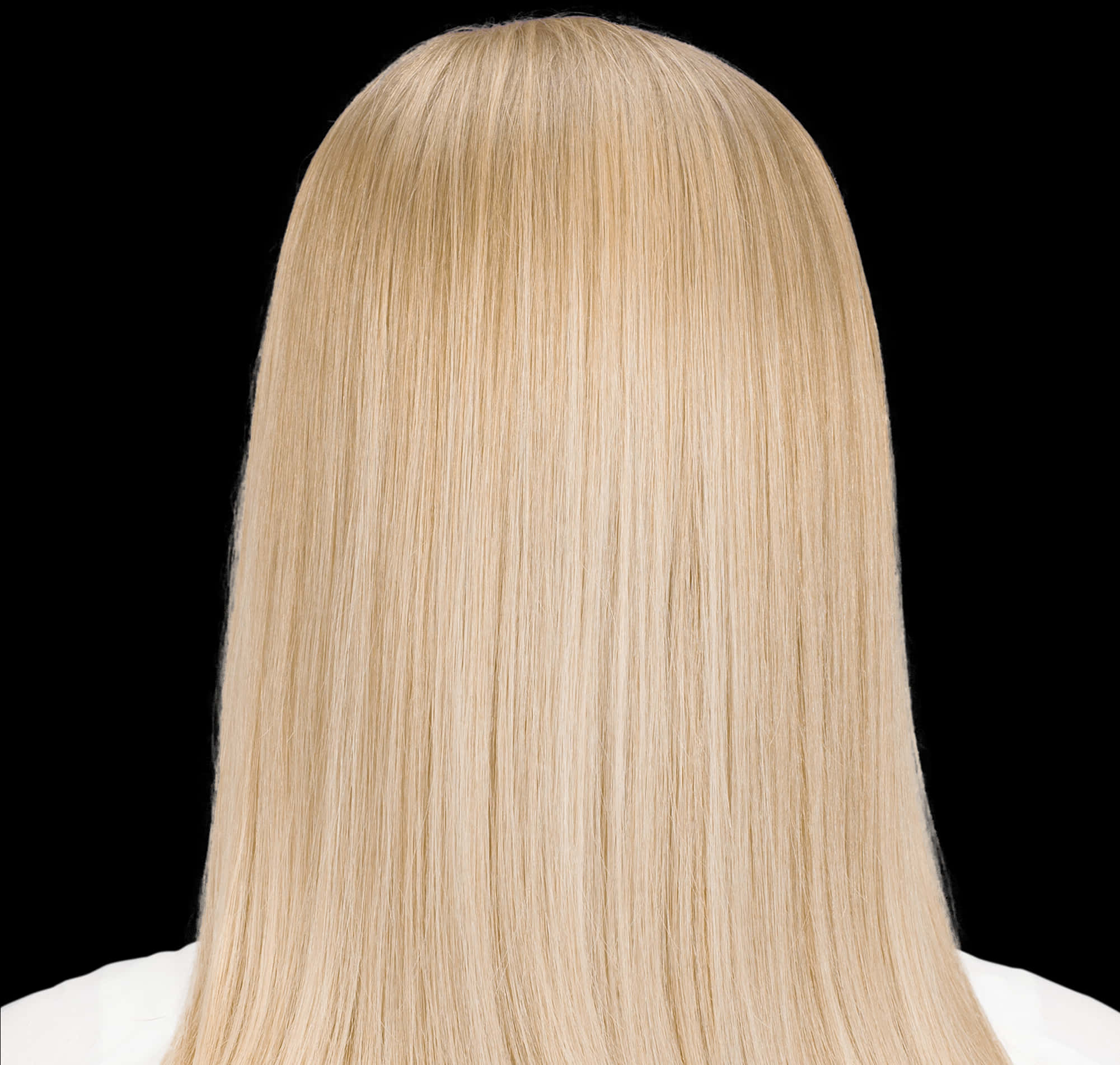 Blonde Straight Long Hair PNG