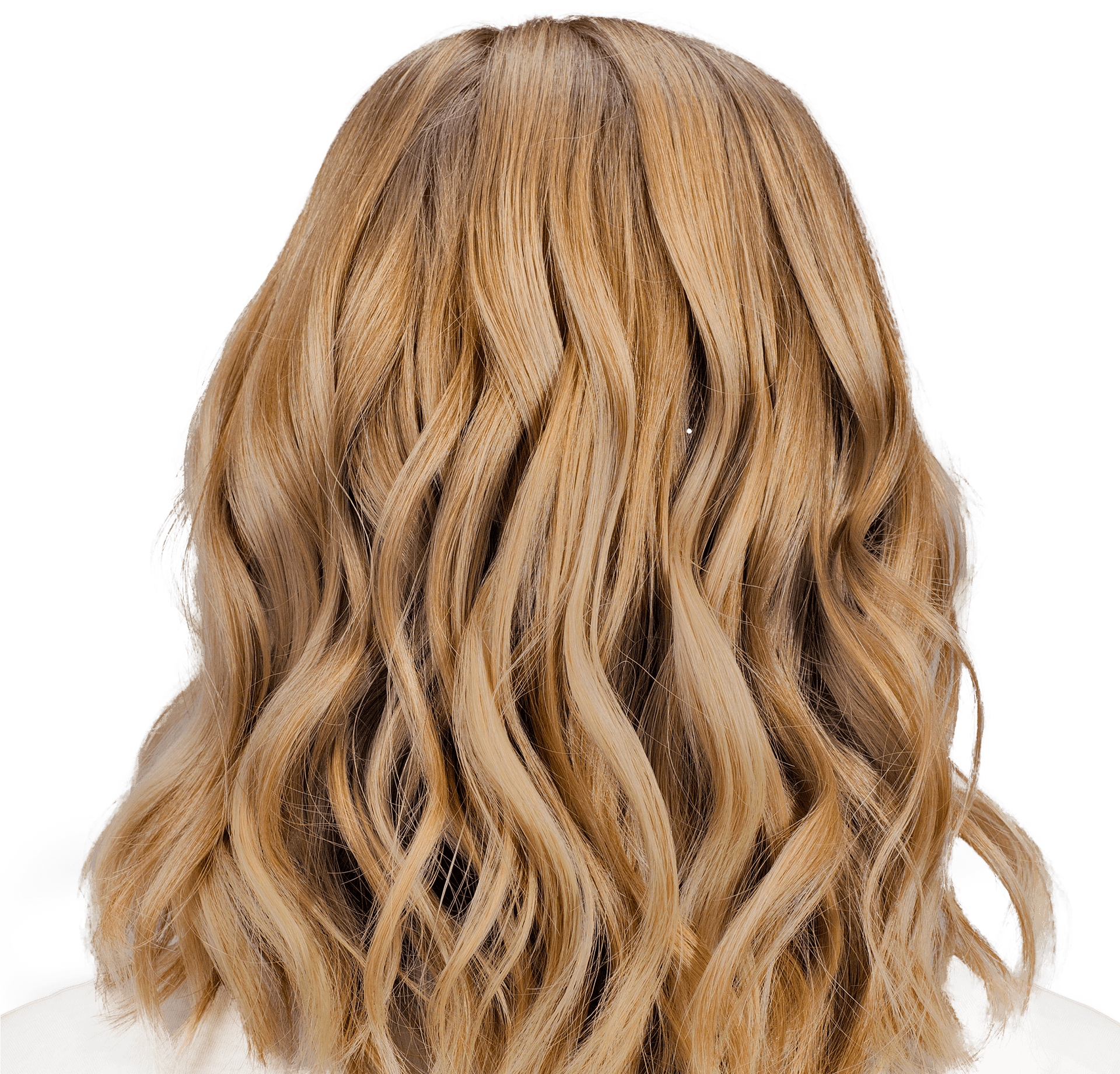 Blonde Wavy Hair Texture PNG