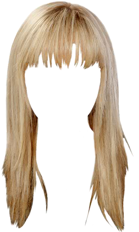 Blonde Wig Transparent Background PNG