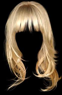Blonde Wig Transparent Background PNG