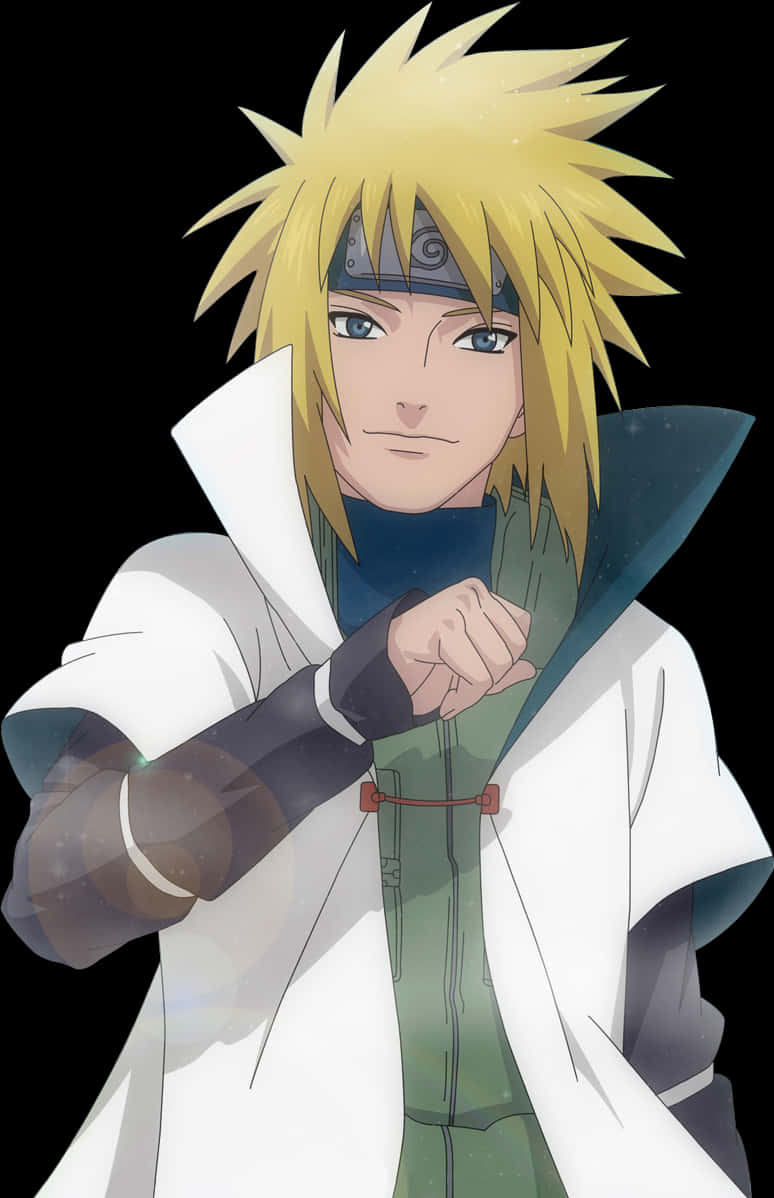Blonde_ Anime_ Character_ Minato_ Pose.jpg PNG