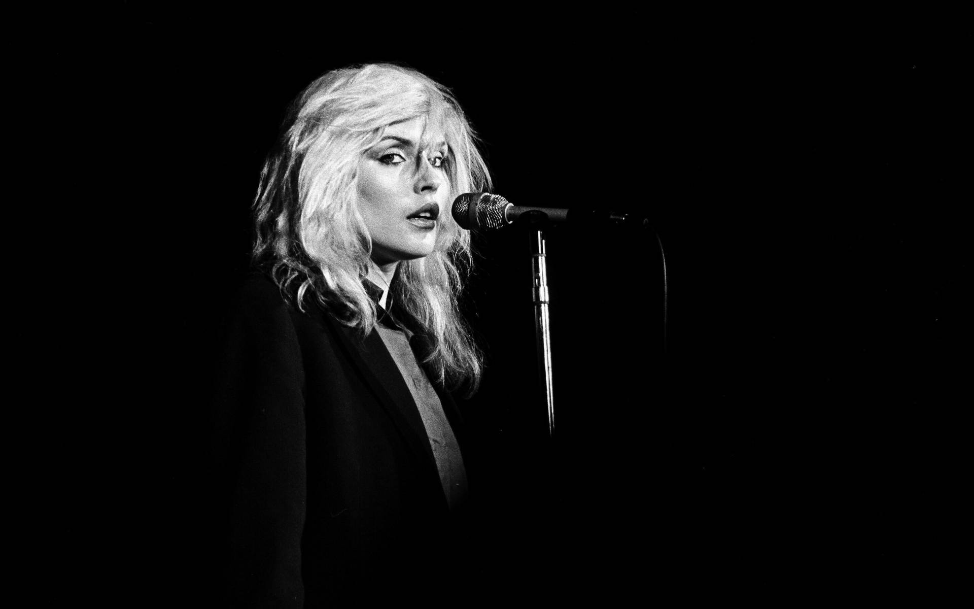 Blondie Debbie Harry Concert Noir Photography Background