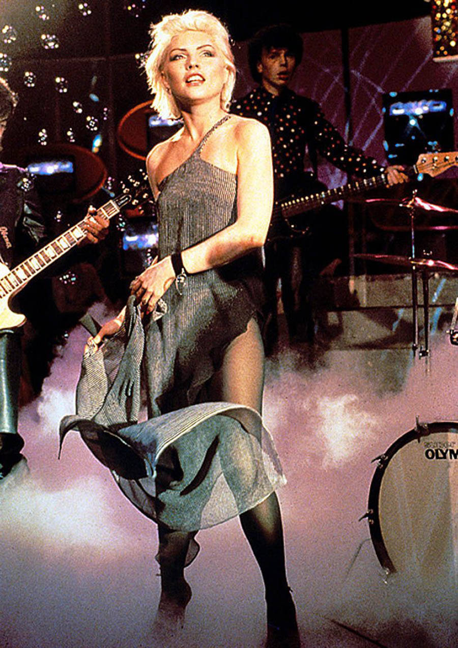 Blondie Debbie Harry Stage Concert Photography Background