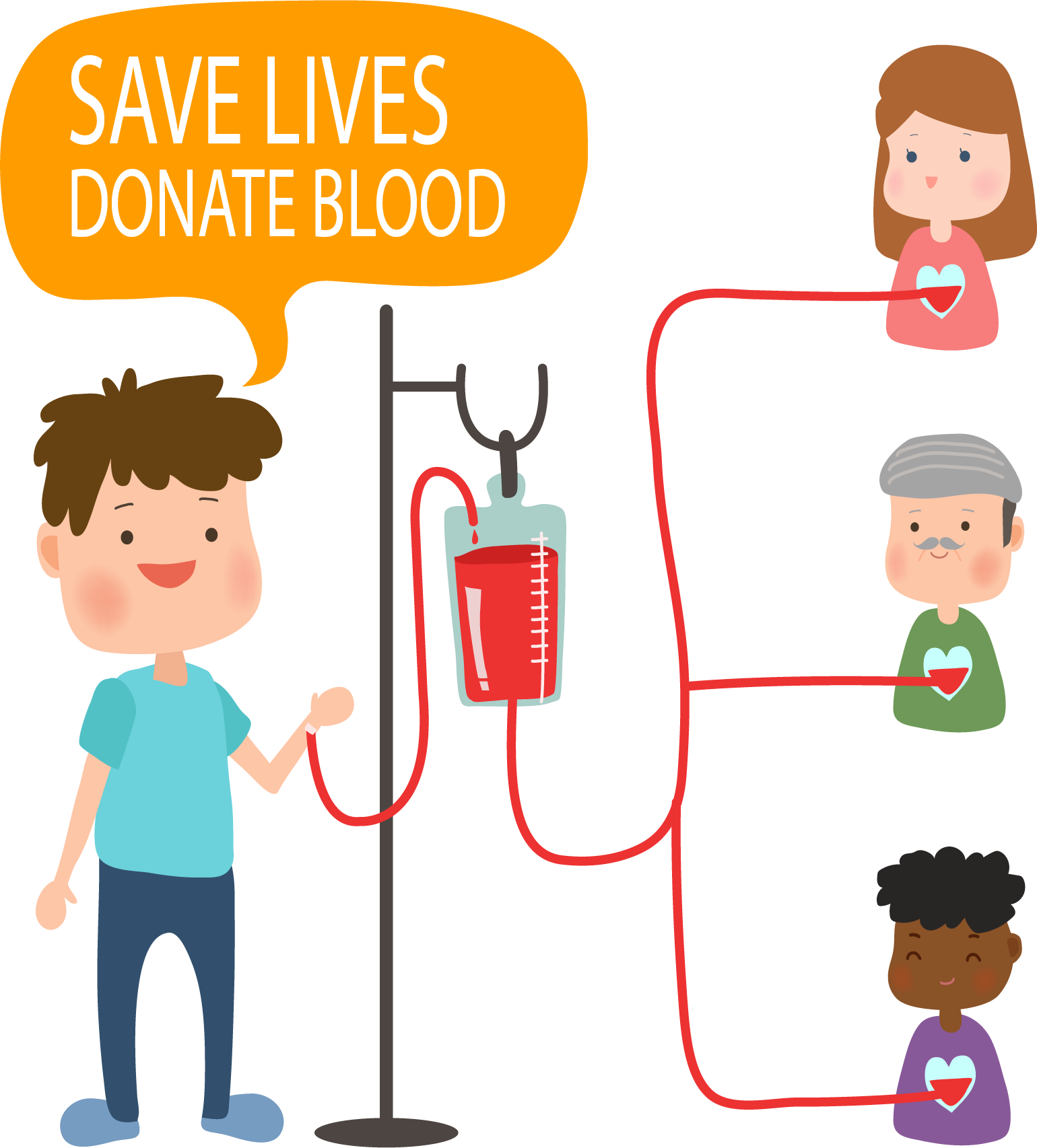 Download Blood Donation Awareness Cartoon | Wallpapers.com