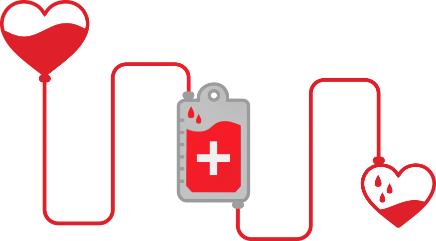 Blood Donation Concept Illustration PNG