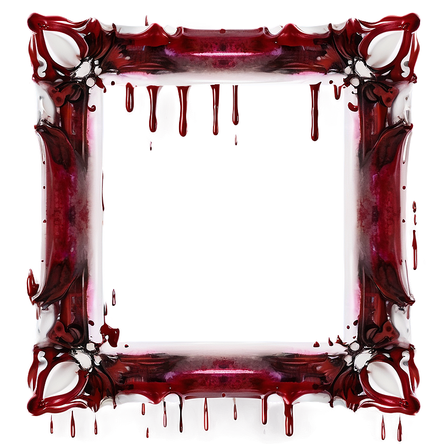Blood Dripping Frame Png 05252024 PNG