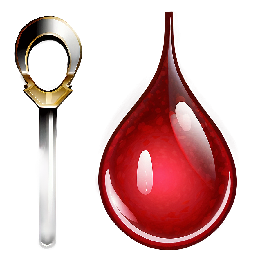 Blood Drop With Gradient Png Bbp21 PNG