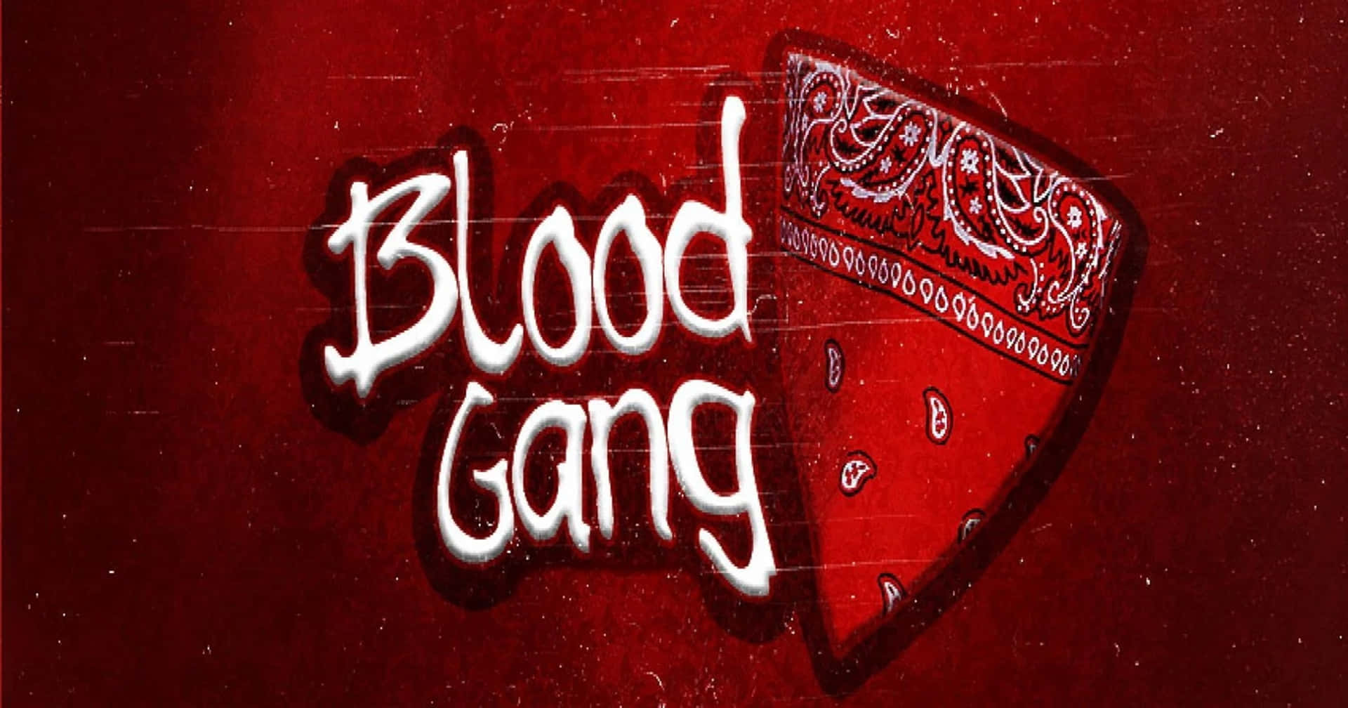 Arteurbano De La Banda Blood Gang Con Bandana. Fondo de pantalla
