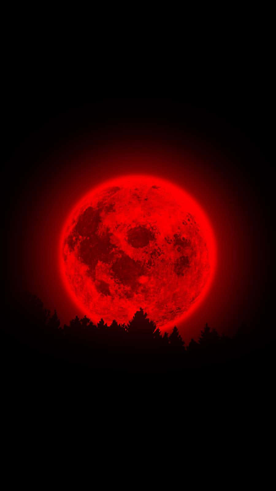 Download Bright Neon Red Blood Moon Wallpaper  Wallpaperscom