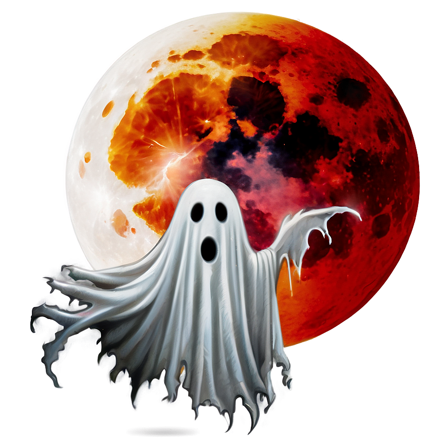 Blood Moon And Ghost Png 48 PNG