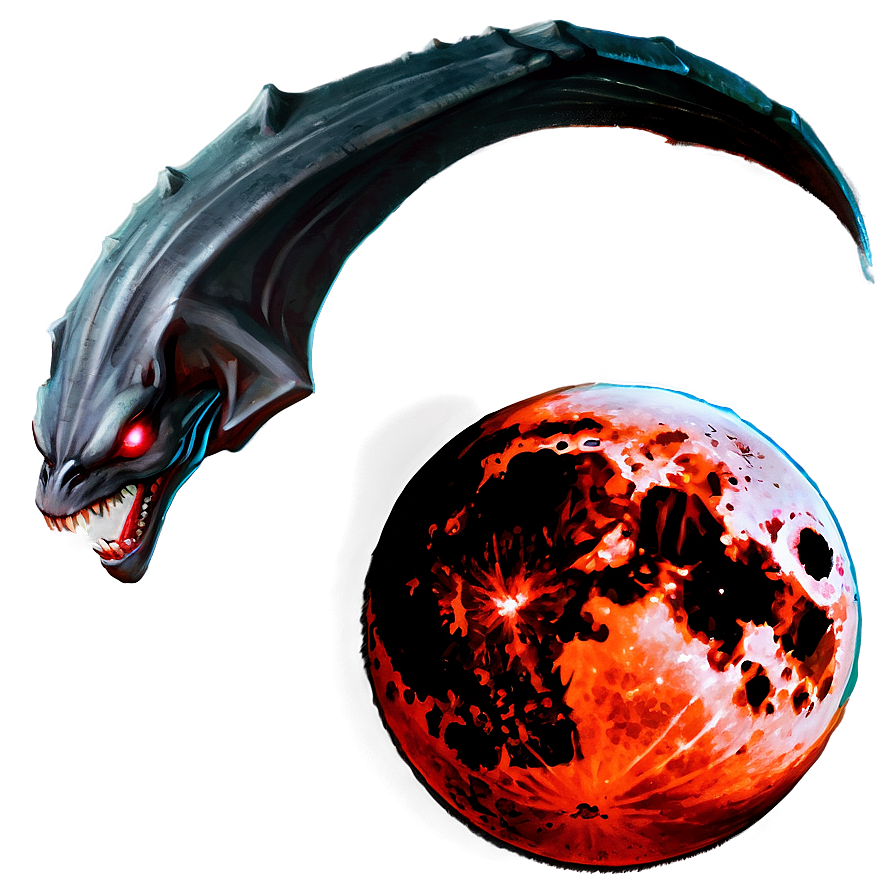 Blood Moon And Vampire Png 84 PNG