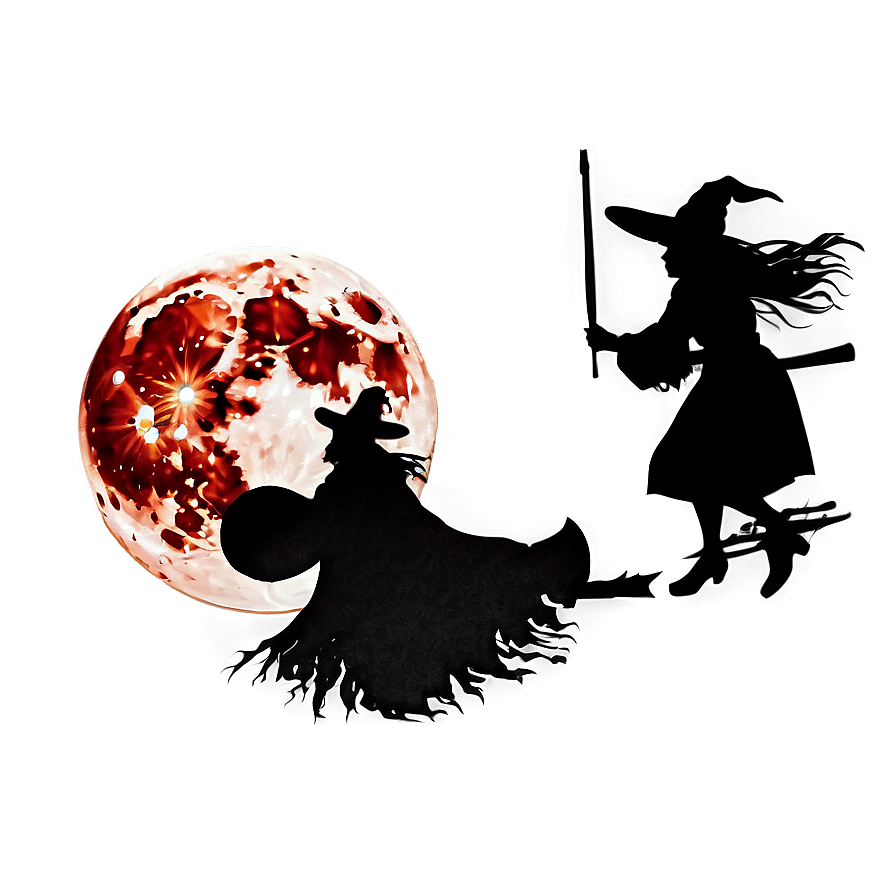 Blood Moon And Witch Png 93 PNG