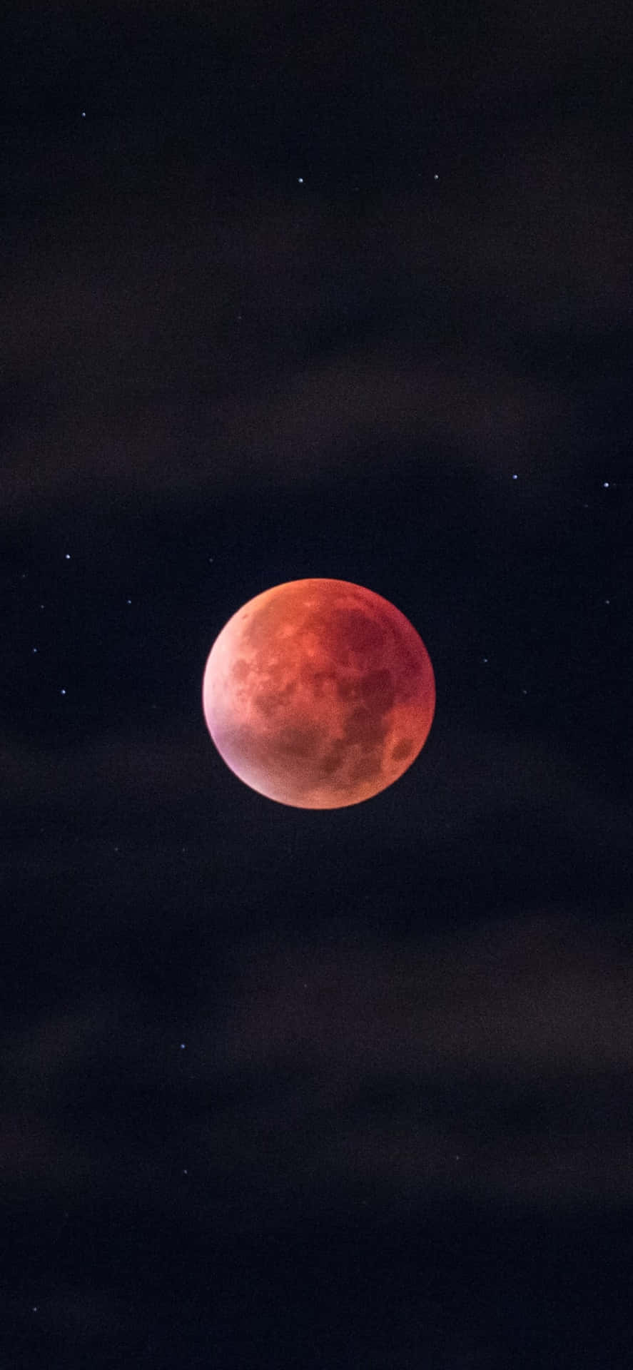 Faded Red Blood Moon Wallpaper