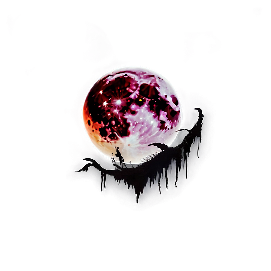 Blood Moon Dark Fantasy Png Lgj PNG