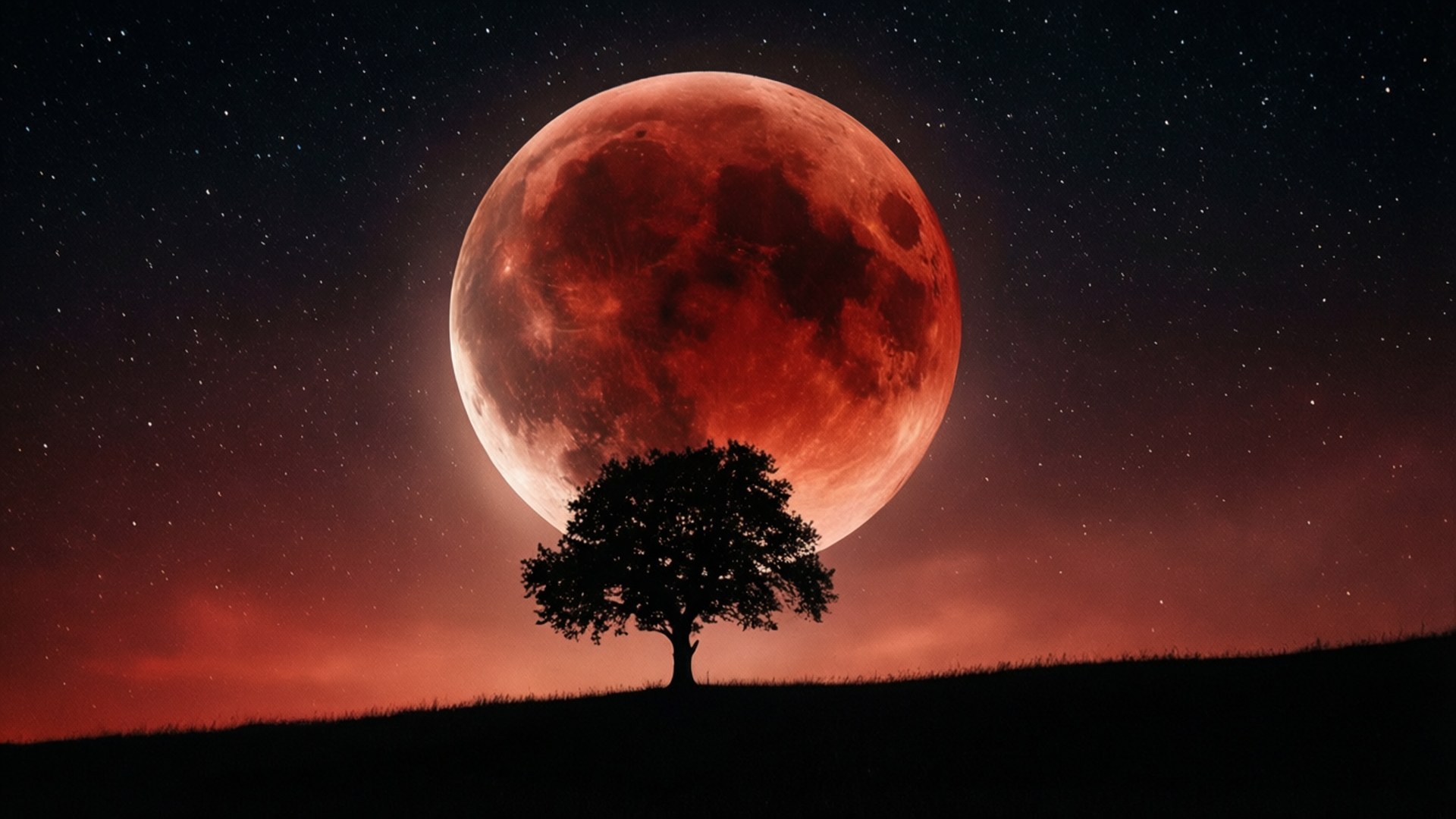 Eclipse da Lua de Sangue Papéis de Parede