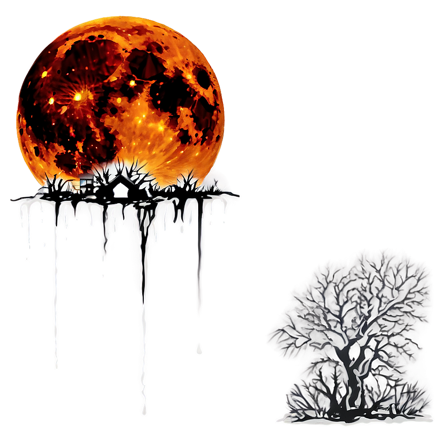 Blood Moon Halloween Night Png Ylo67 PNG