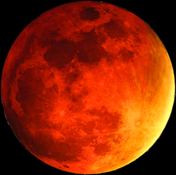 Blood Moon Lunar Eclipse PNG