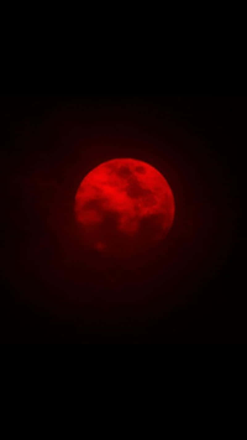 Elfenómeno Astrológico De Una Luna De Sangre En El Cielo Nocturno. Fondo de pantalla