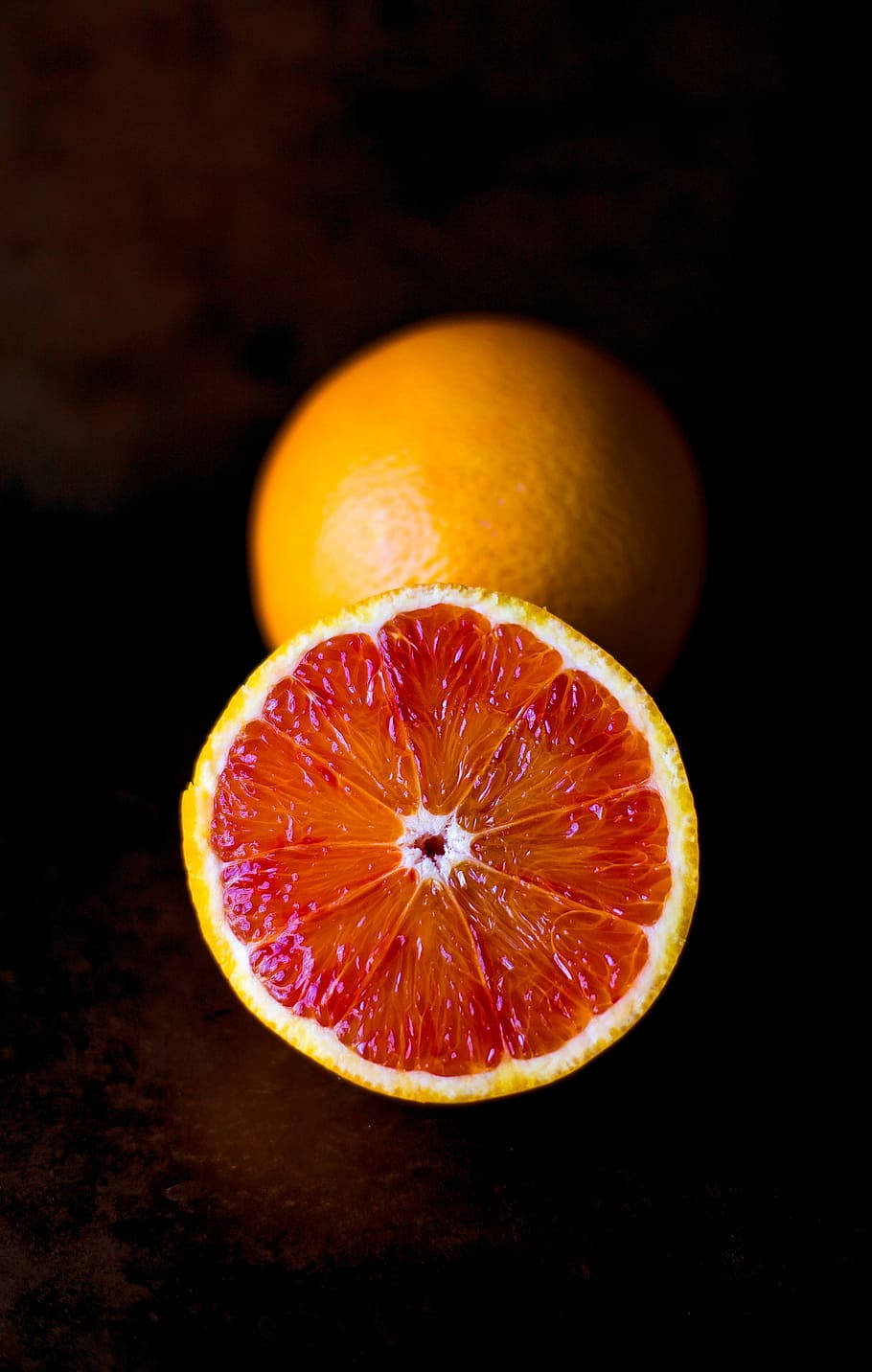 Blood Orange Citrus Fruit Dark Aesthetic Wallpaper