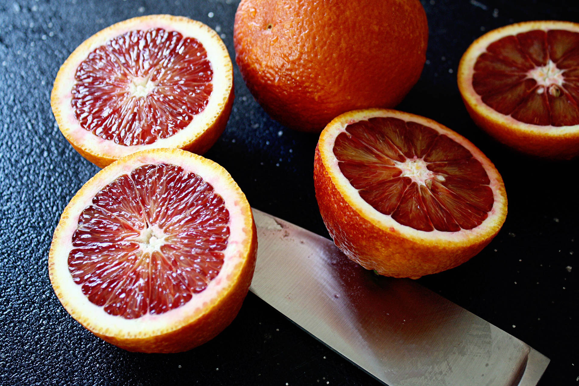 Naranjasanguina Fruta Cítrica - Estética Oscura Fondo de pantalla