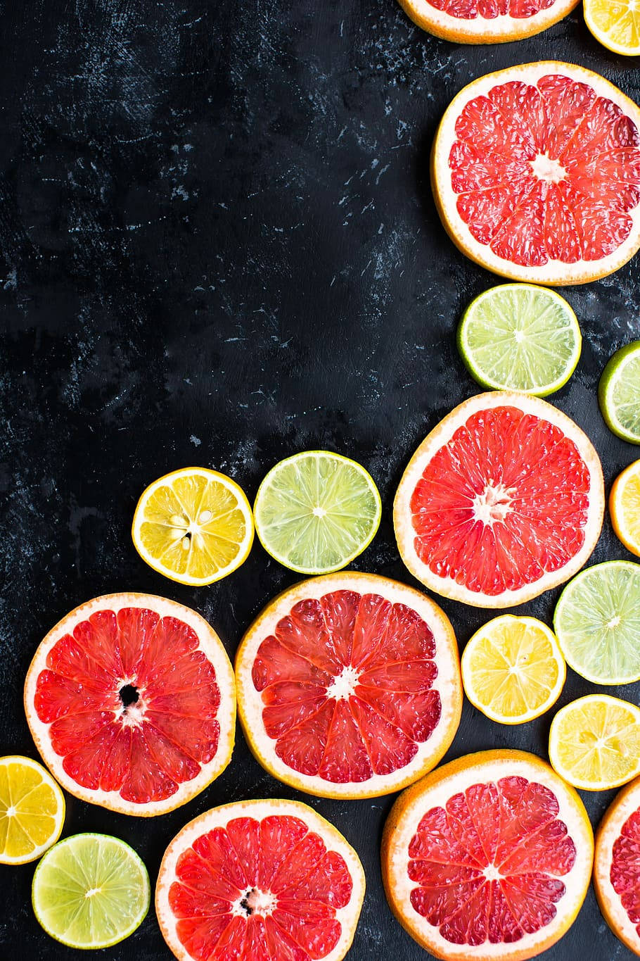 Blood Orange Citrus Fruit Lemon Dark Aesthetic Wallpaper