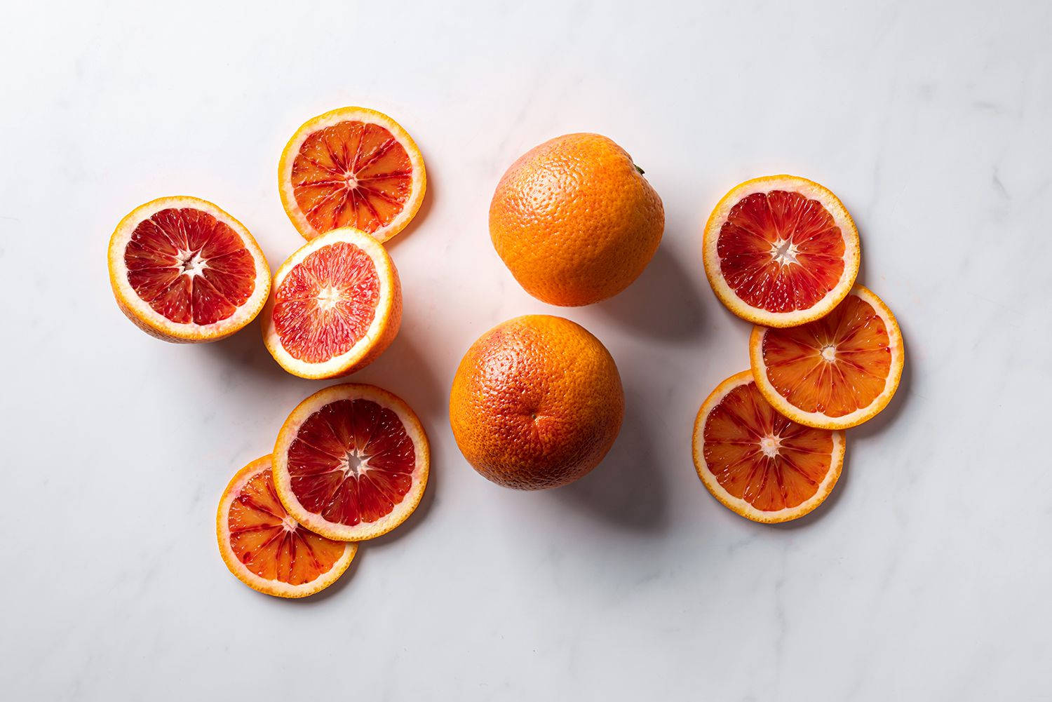 Naranjasanguina Fruta Cítrica Minimalista Fondo de pantalla
