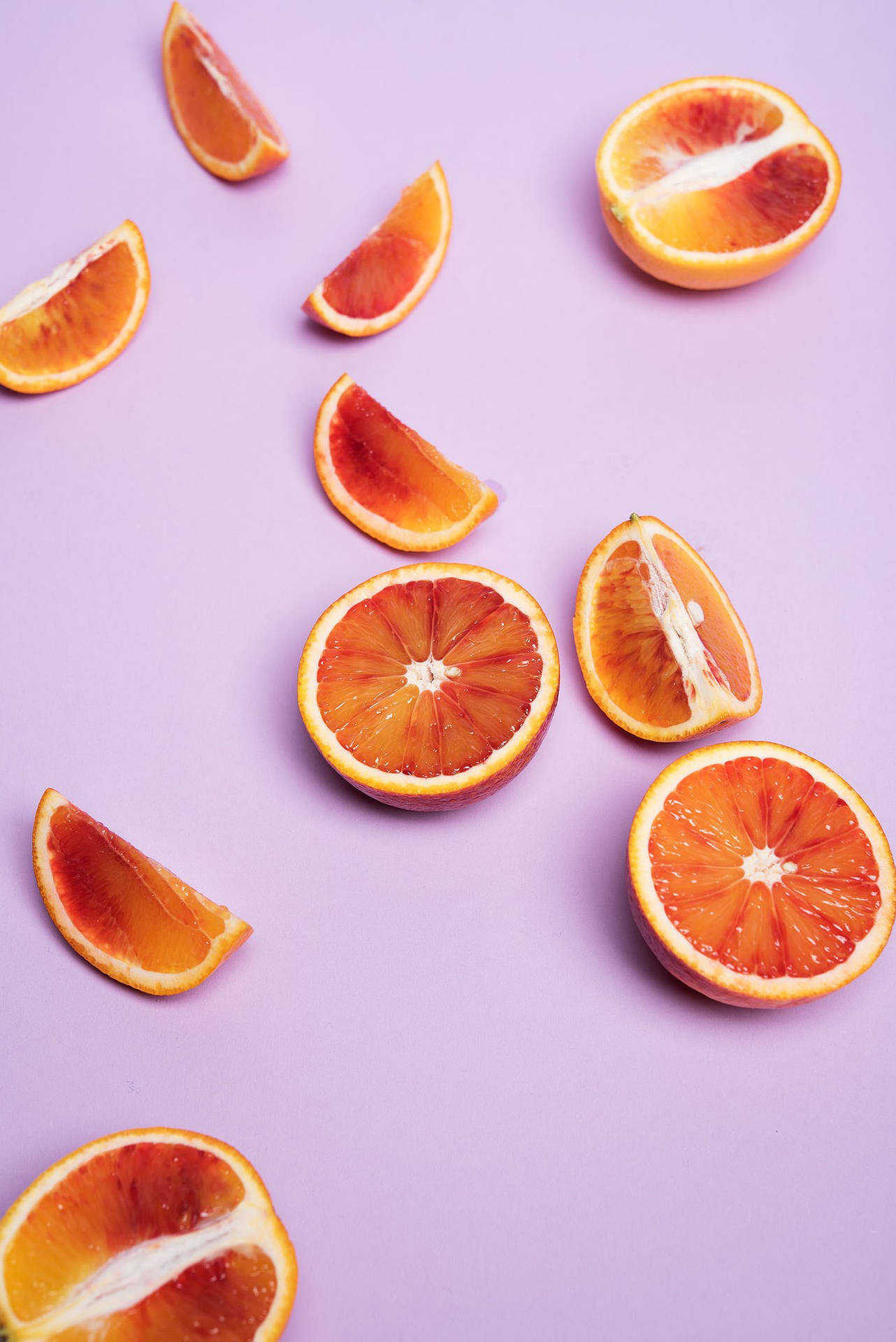 Blood Orange Citrus Fruit Purple Aesthetic Wallpaper