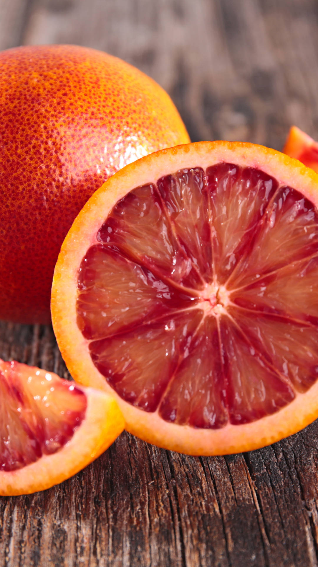 Blodapelsincitrusfrukt Retro Estetisk. Wallpaper