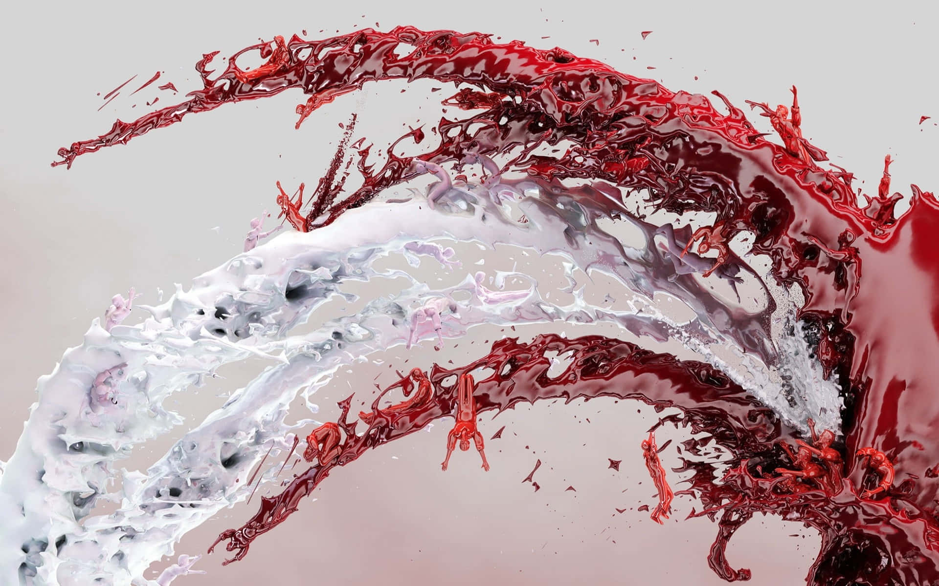 Blood Paint Splash Wallpaper