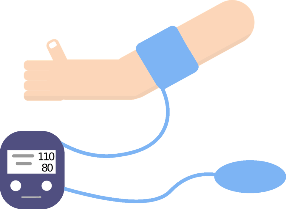 Blood Pressure Monitor Illustration PNG