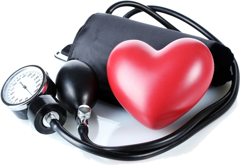 Blood Pressure Monitorand Heart Model PNG