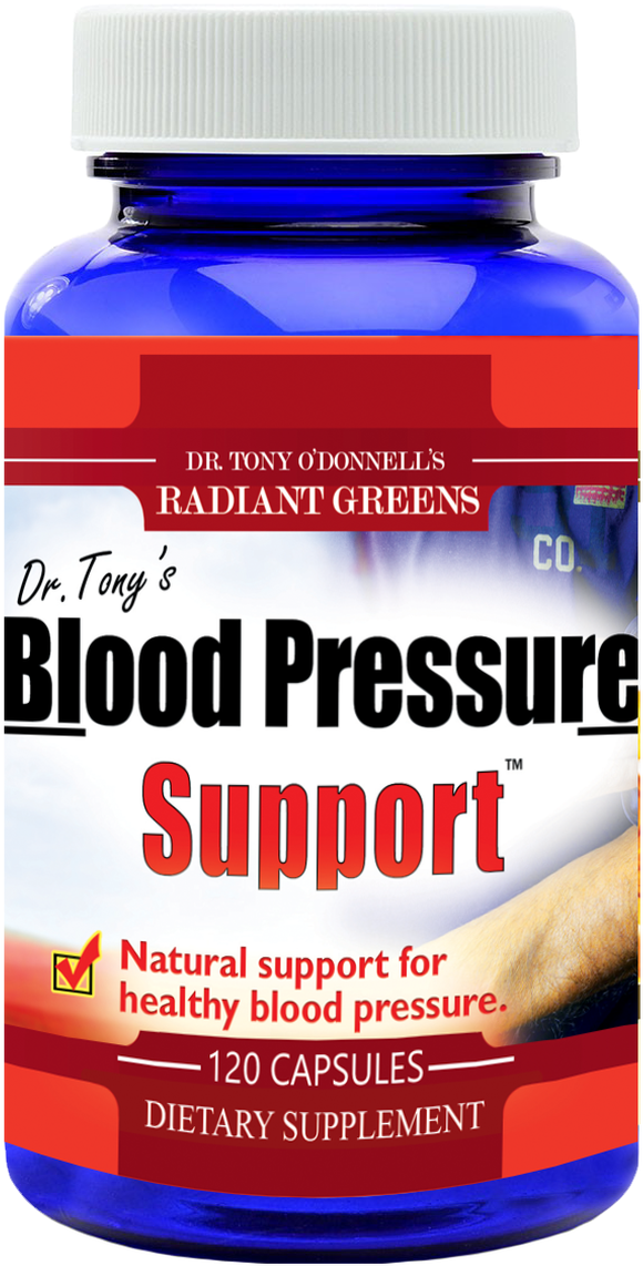 Blood Pressure Support Supplement Bottle PNG