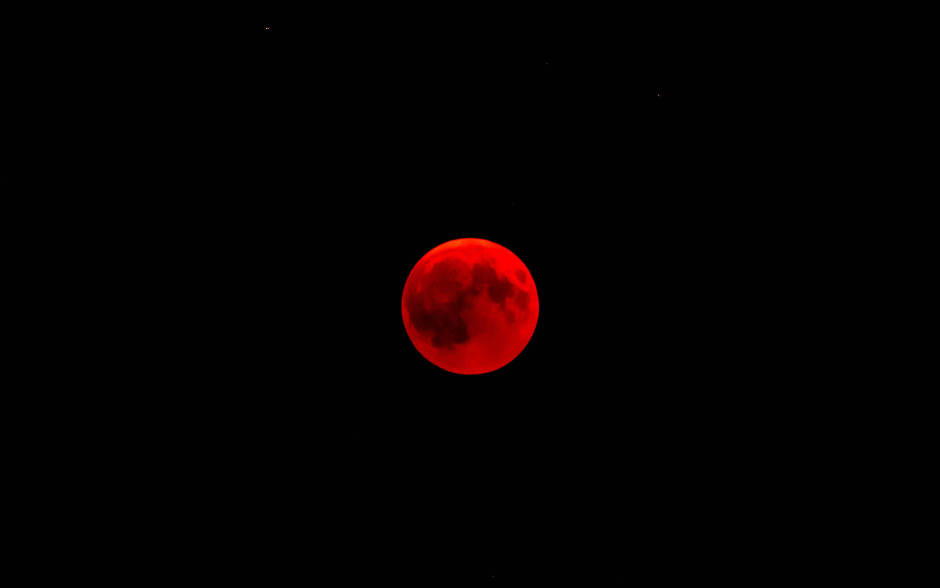 Blood Red Circle Moon Wallpaper