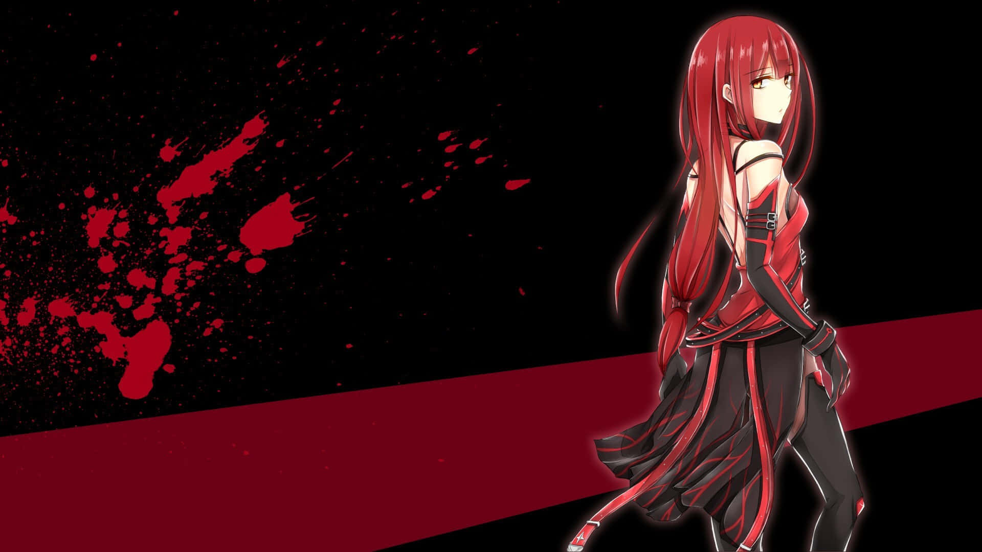 Download Blood Red Google Anime Wallpaper 