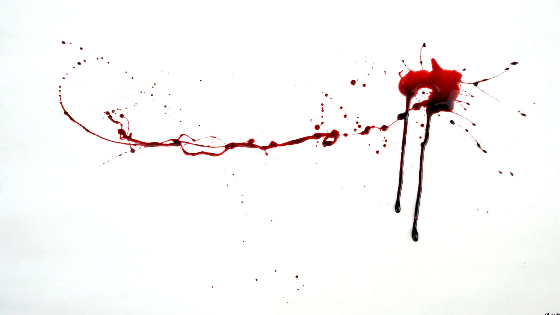 Dripping Effect Blood Splatter Landscape Background