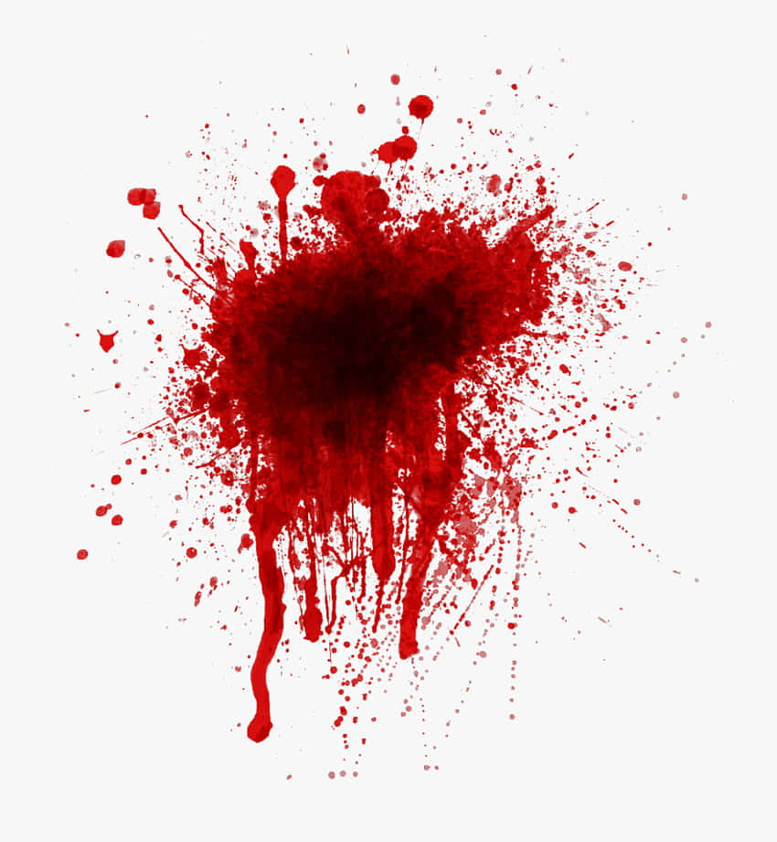 Portrait Dripping Blood Splatter Background