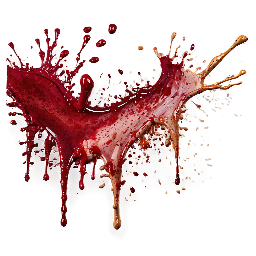 Blood Splatter Clipart Transparent 05262024 PNG