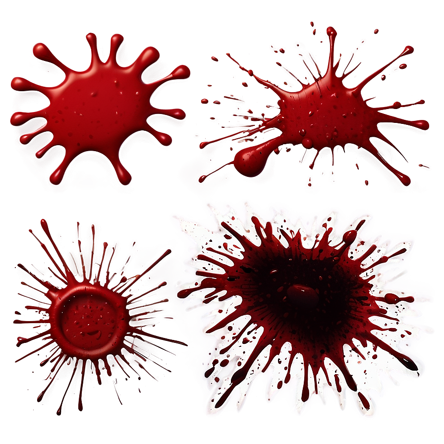 Blood Splatter Clipart Transparent 6 PNG