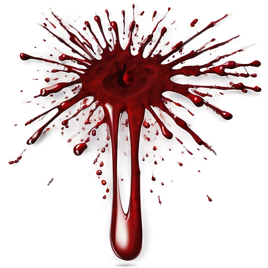 Blood Splatter For Thriller Projects Png 04302024 PNG