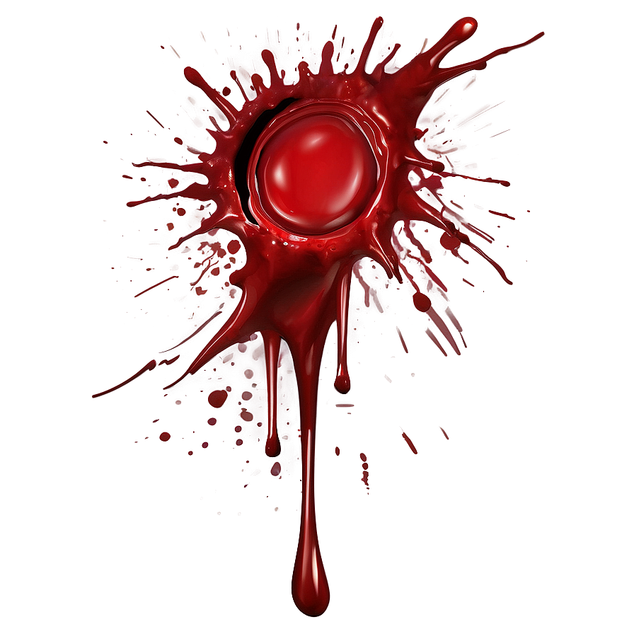 Blood Splatter Png For Design 05262024 PNG