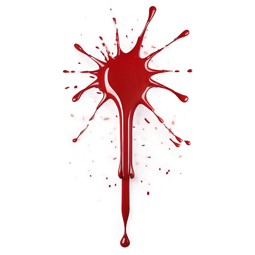 Blood Splatter Transparent Decoration 05262024 PNG