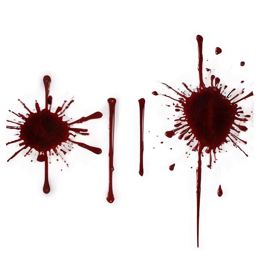 Blood Splatter Transparent For Film Editing 05262024 PNG