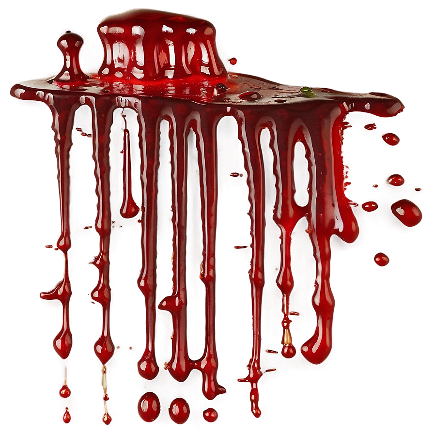 Blood Splatter Transparent Graphic 05262024 PNG